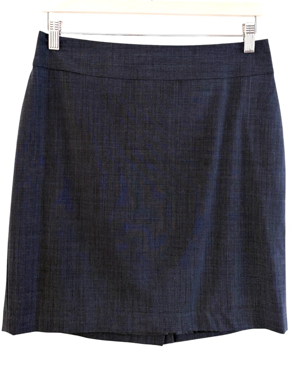 Banana Republic Wool Pencil Skirt Blue Stretch Office Lightweight All Season 6P